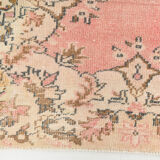 5x10 pink and beige classic turkish rug, 291x163cm