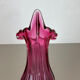 Multi-color pink floral Murano glass Sommerso vase italy, 1970s