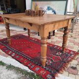 Vintage farmhouse table pich pine