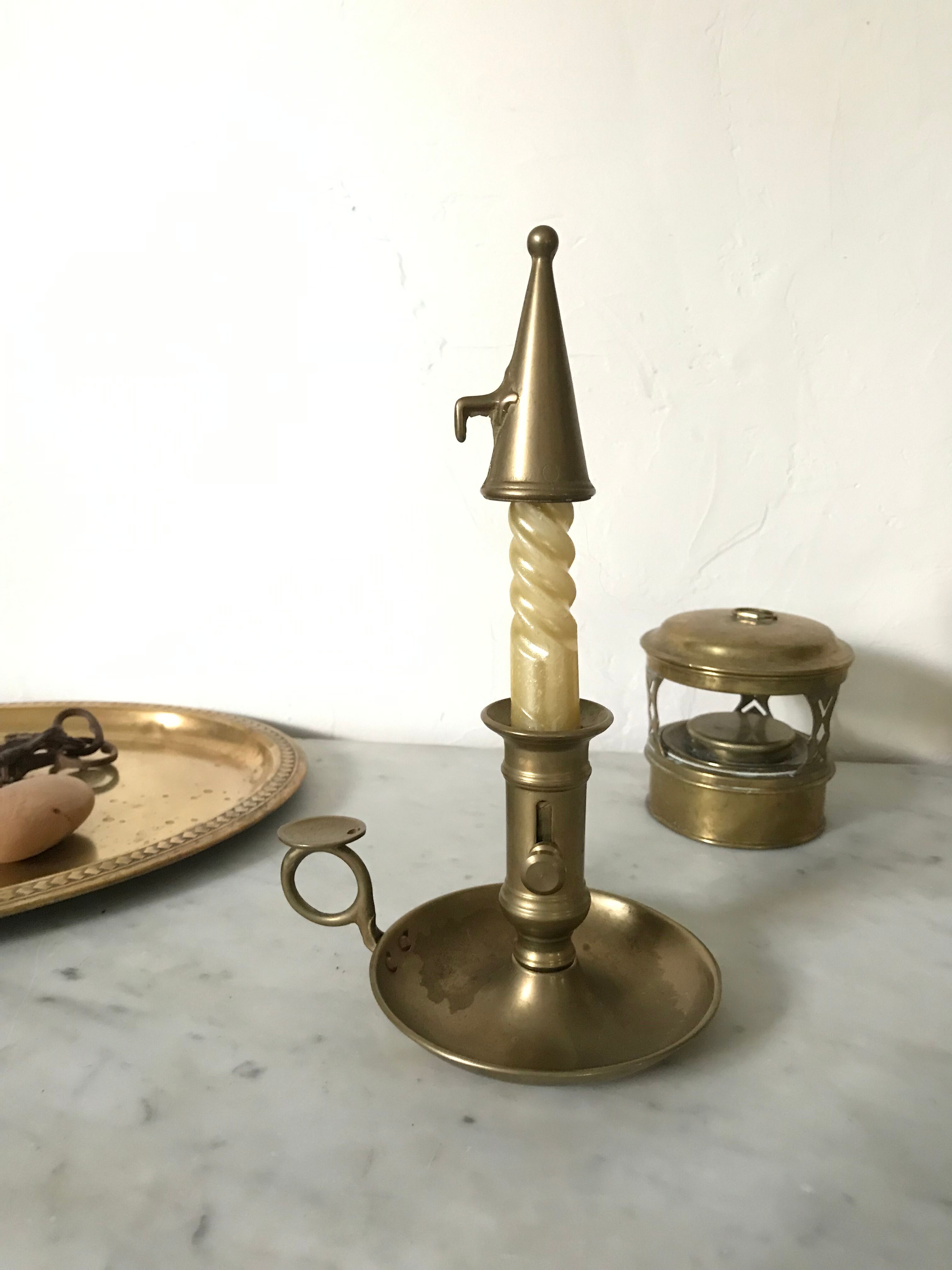 Brass bougeoir