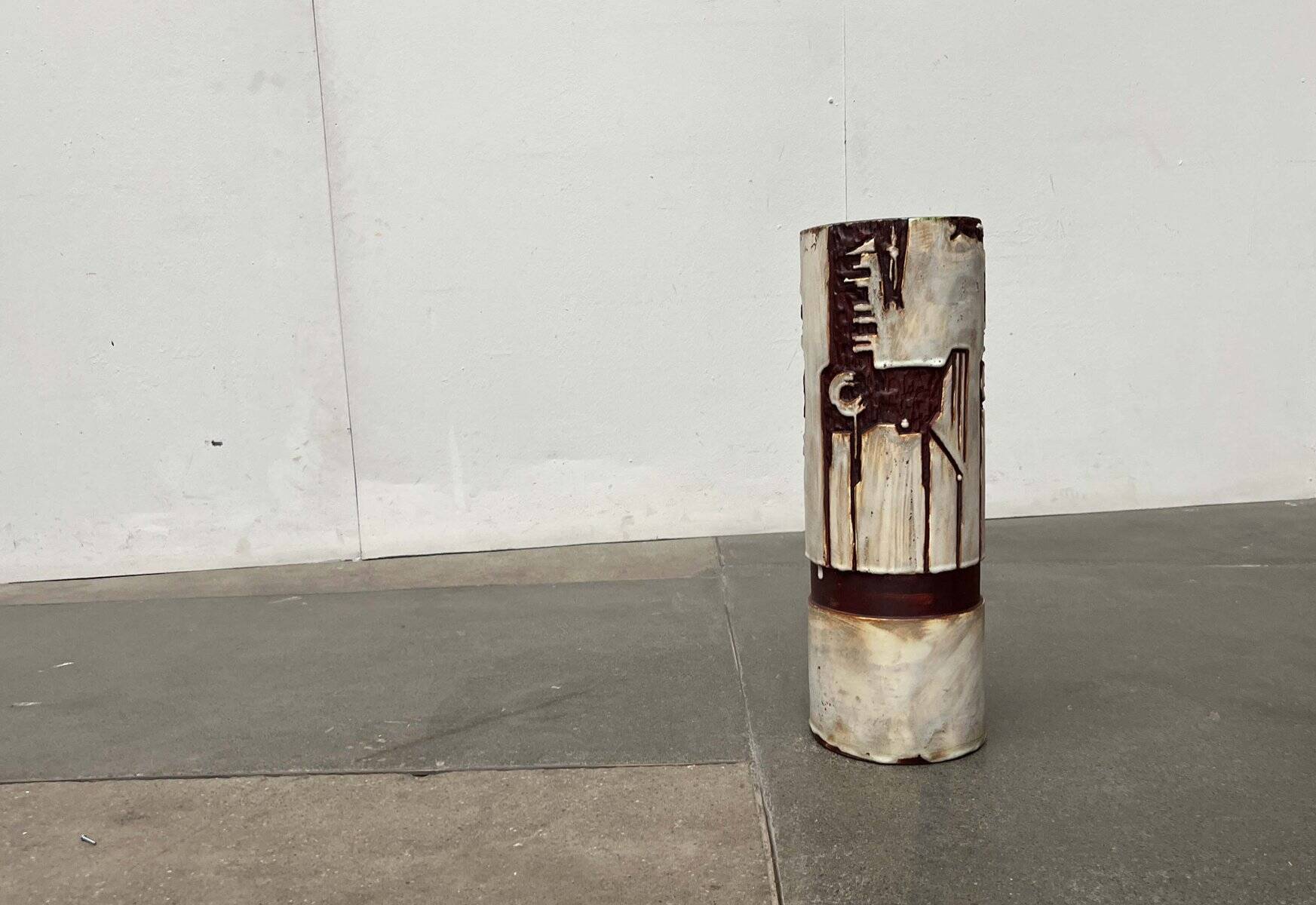 Mid-Century Modern German Studio Pottery Floor Vase by Helmut Friedrich Schäffenacker for Schäffenacker Keramik, 1960s