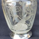 Carafon métal argenté