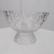 Crystal footed fruit bowl