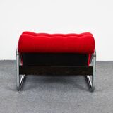 Fauteuil lounge vintage rouge Impala par Gillis Lundgren pour IKEA, Suède, 1970