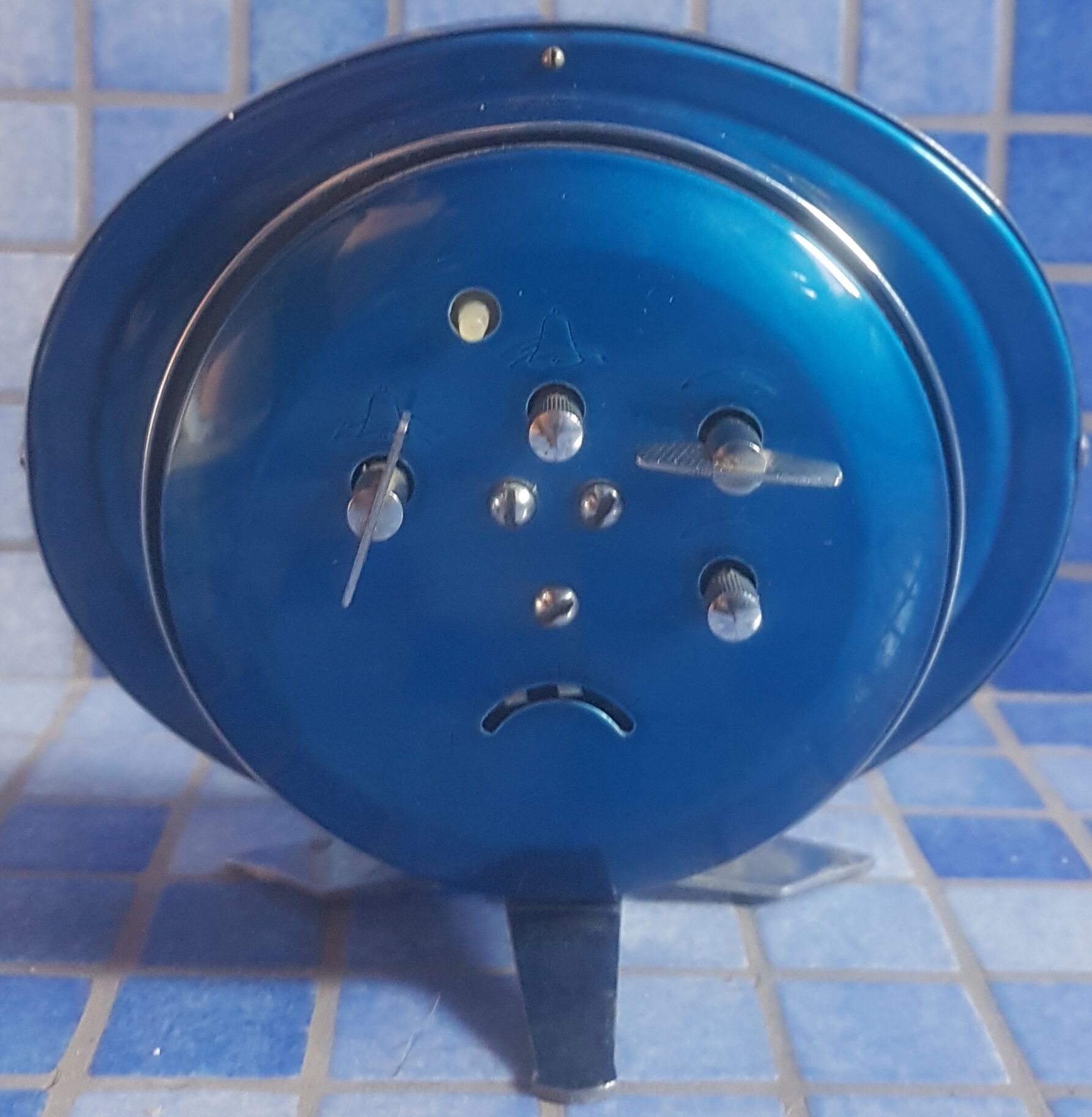 Diamond Turquoise alarm clock from the 70s