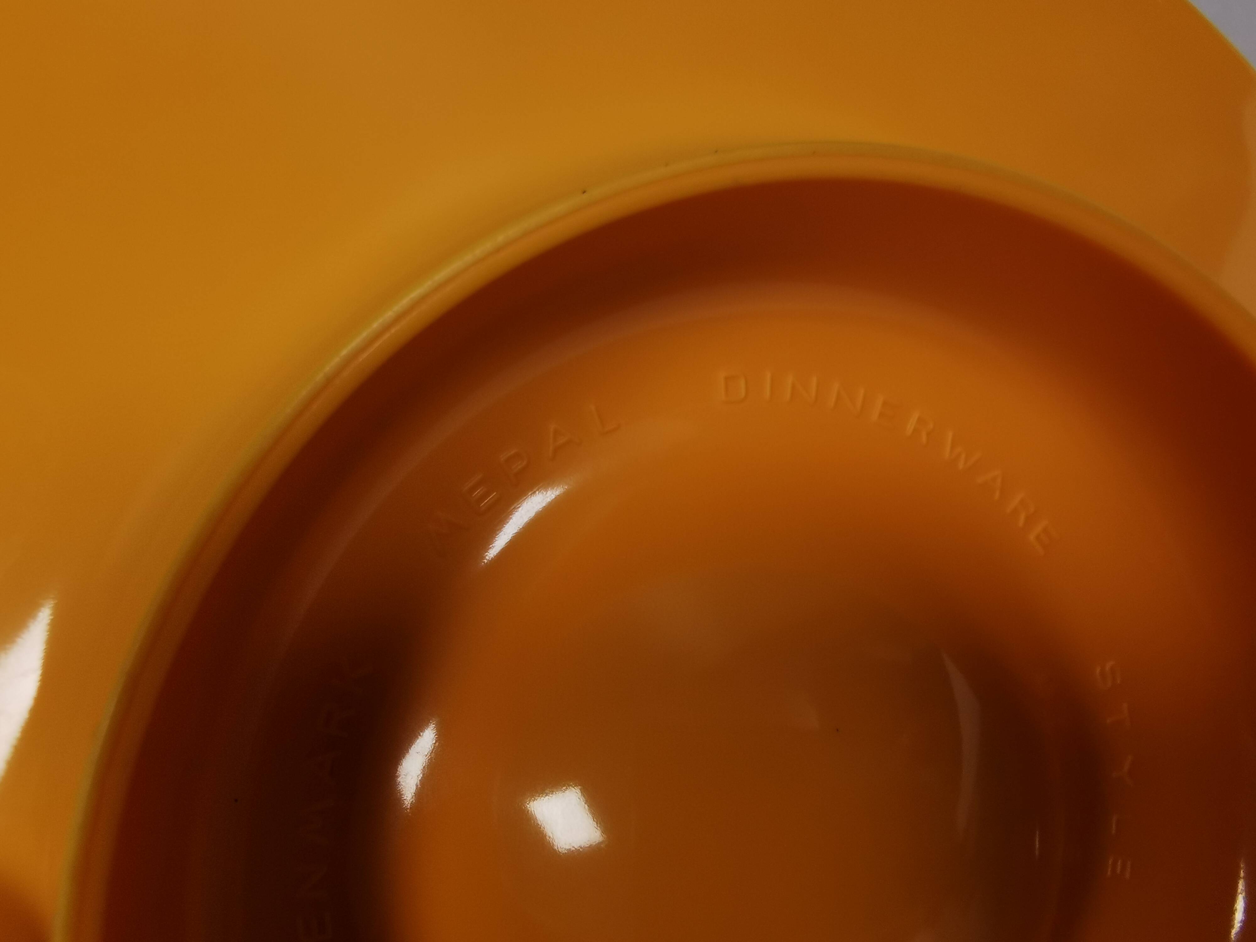 6 Rösti egg cups, Denmark, 1970s.