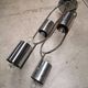 Murano Glass Chain Chandelier in Metal by Aldo Nason for Mazzega