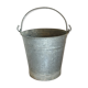 Old bucket in vintage zinc pot cache
