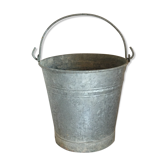 Old bucket in vintage zinc pot cache