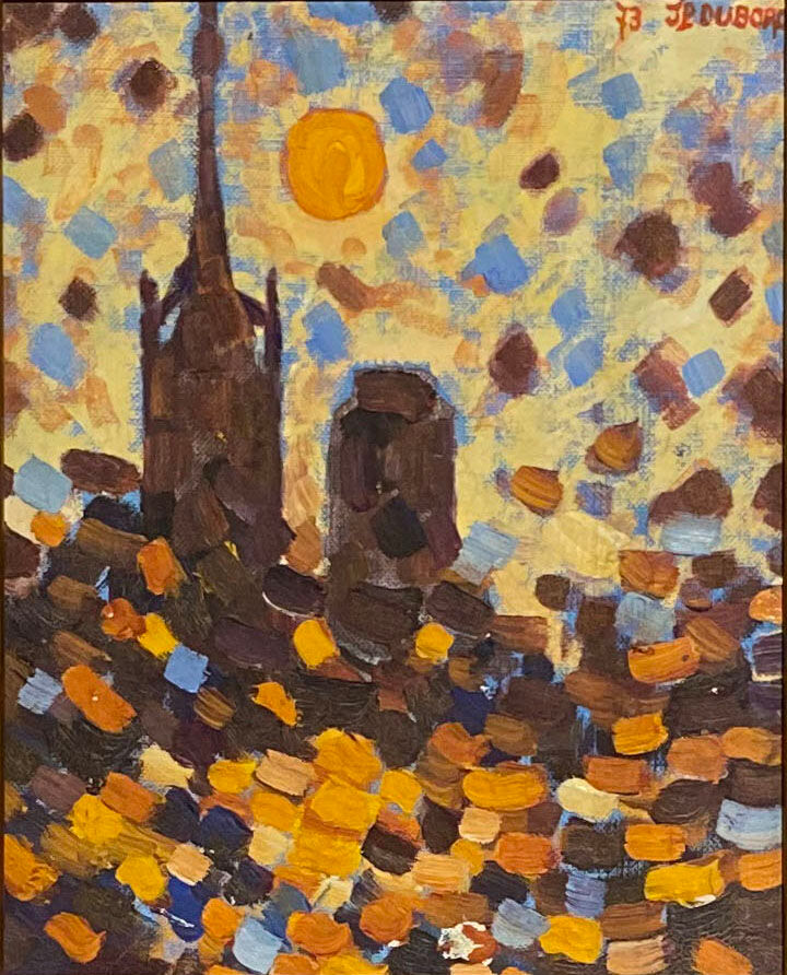 Effect of sun on the Cathedral of Rouen. Jean Pierre Dubord 1973