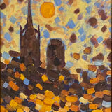 Effect of sun on the Cathedral of Rouen. Jean Pierre Dubord 1973