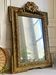 Antique mirror pediment