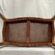 Bench in gilded wood seated in canning dimension: height -71cm- width -66cm-
