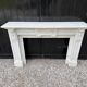 Louis XVI style fireplace in Carrara marble, circa 1880.