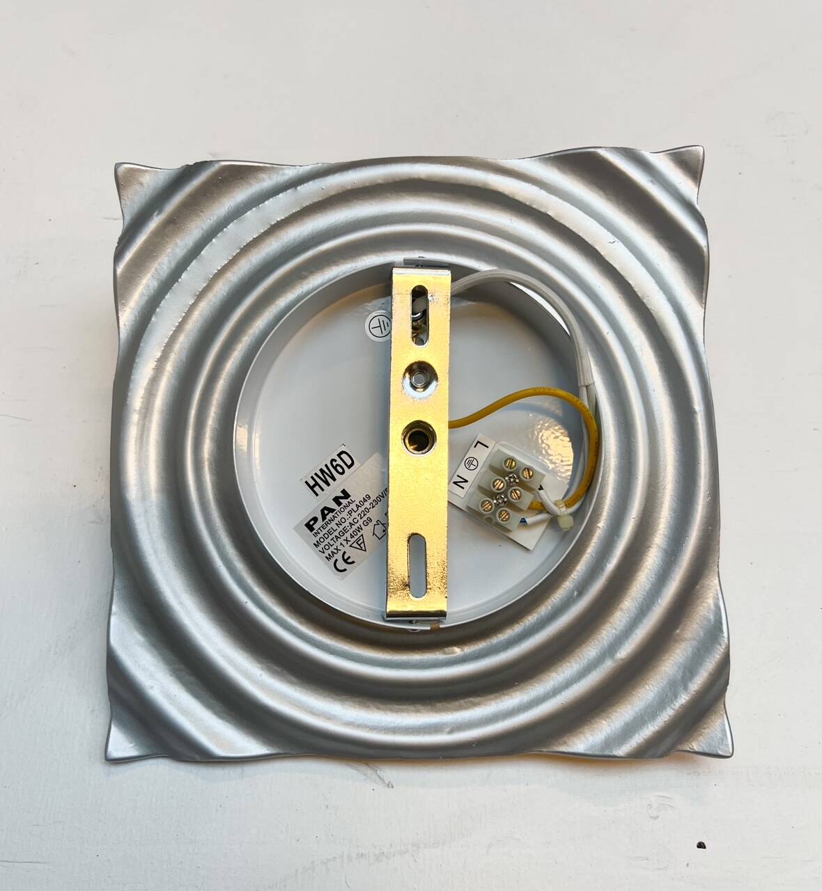 Ceramic wall lamp by Pan International 1980s