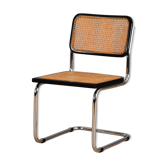 Black cesca chair by Marcel Breuer