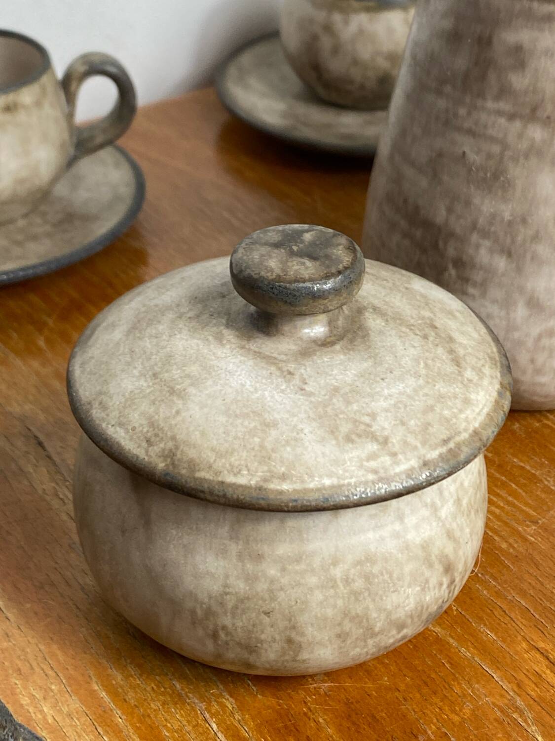 Coffee service, ceramic, Félix Céram, Vallauris