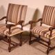 pair of Louis XIII period walnut armchairs - 17th century