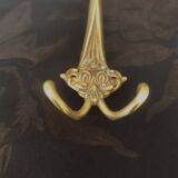 Double bronze hook - coat and hat hooks
