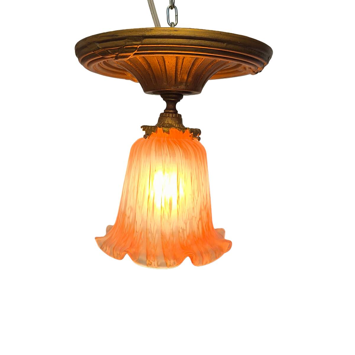 Antique Art Nouveau Ceiling Lamp, early 1900s