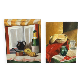 Pair of still lifes “Old Kitchen”