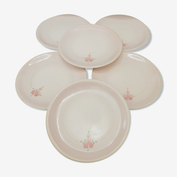 6 Julia dessert plates by Niderviller