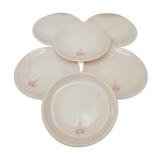6 Julia dessert plates by Niderviller