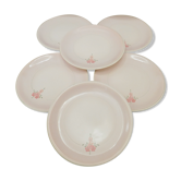 6 Julia dessert plates by Niderviller