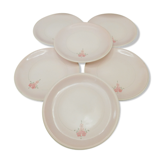 6 Julia dessert plates by Niderviller