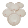 6 Julia dessert plates by Niderviller