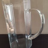 Clear glass pitcher