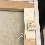 Painting on old frame Country Landscape