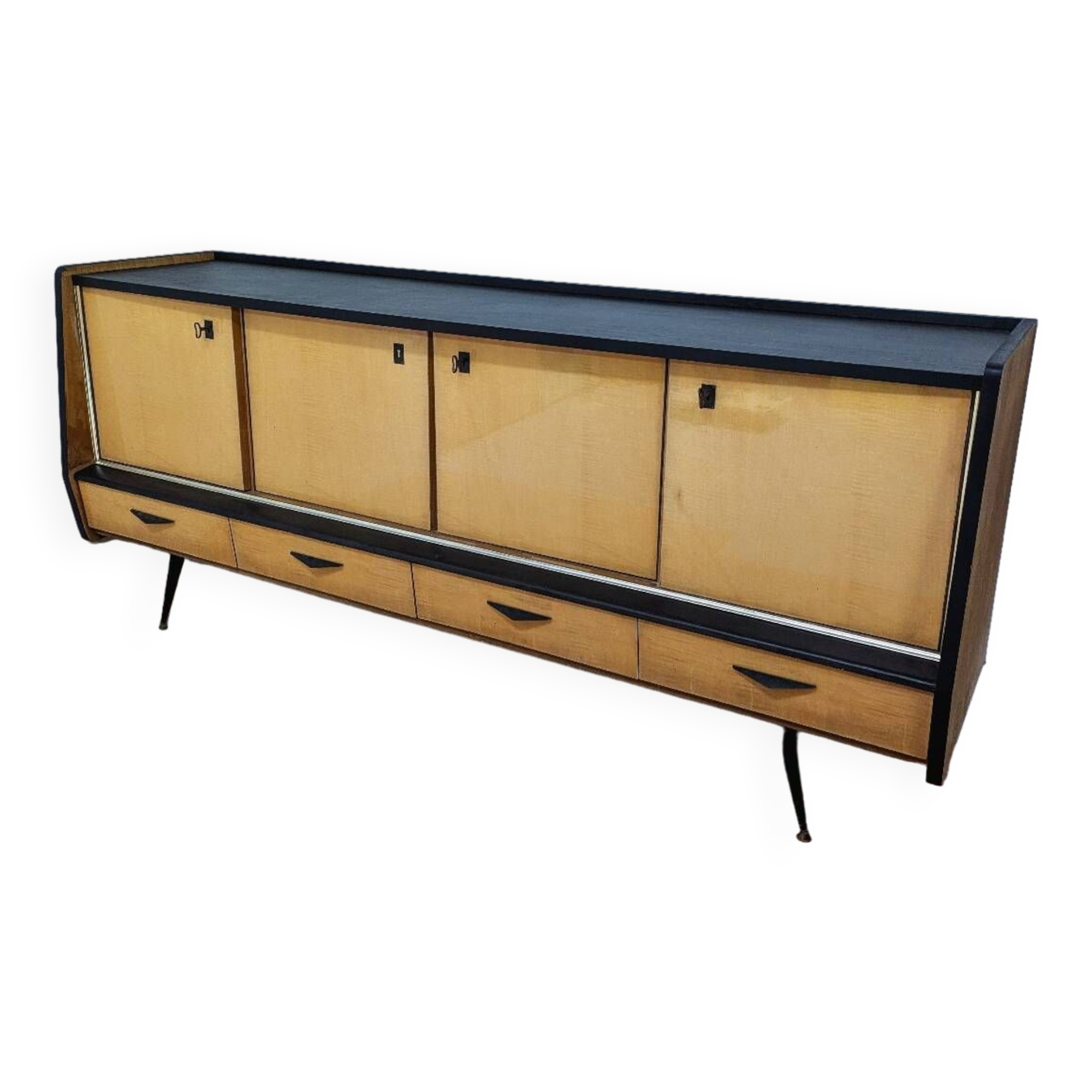 Vintage Scandinavian wooden sideboard