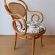 Wooden chair and stool, 1950 .