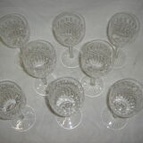 8 glasses Saint Louis, Lorraine, model Vendôme 12.5 cm