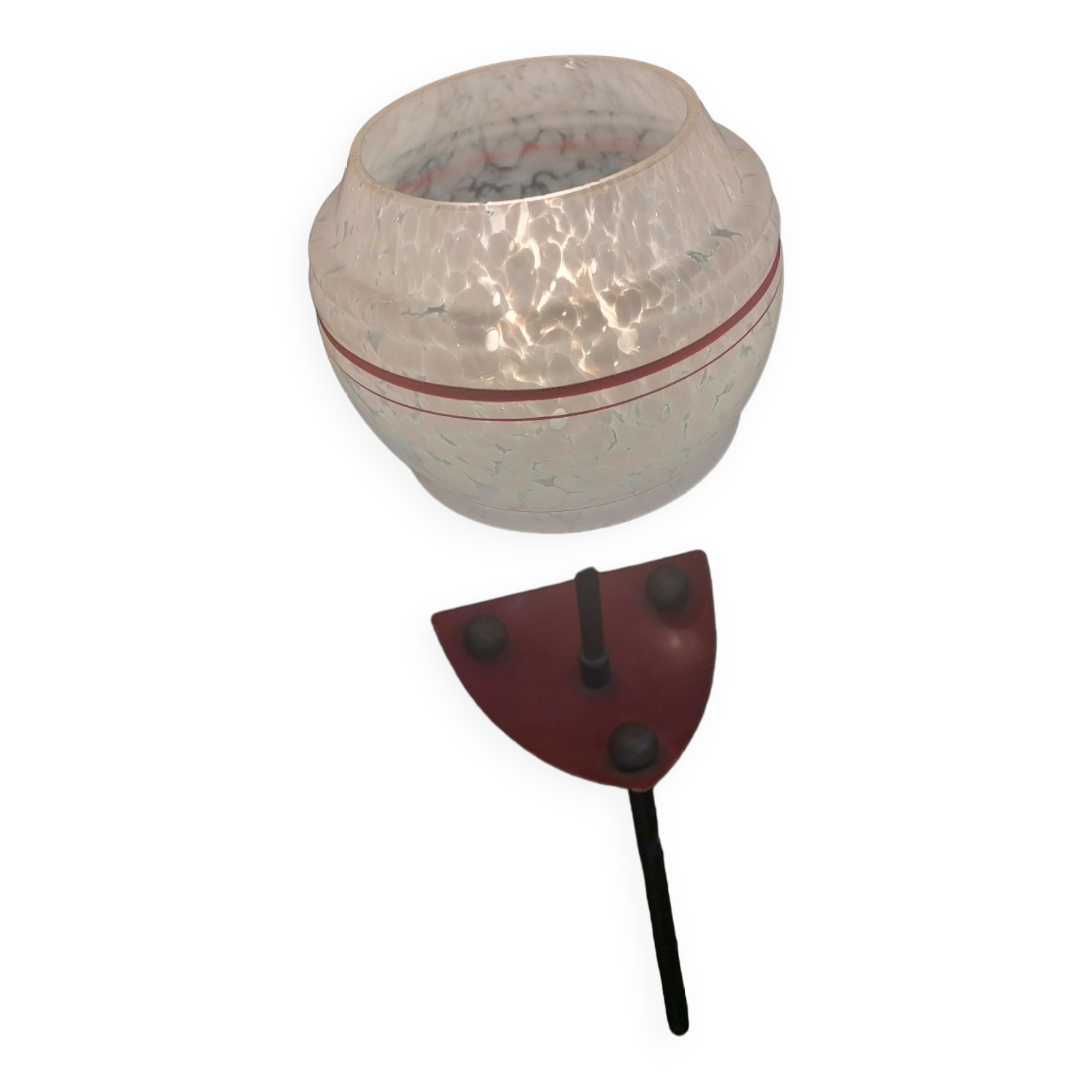 1960s lamp with opaline