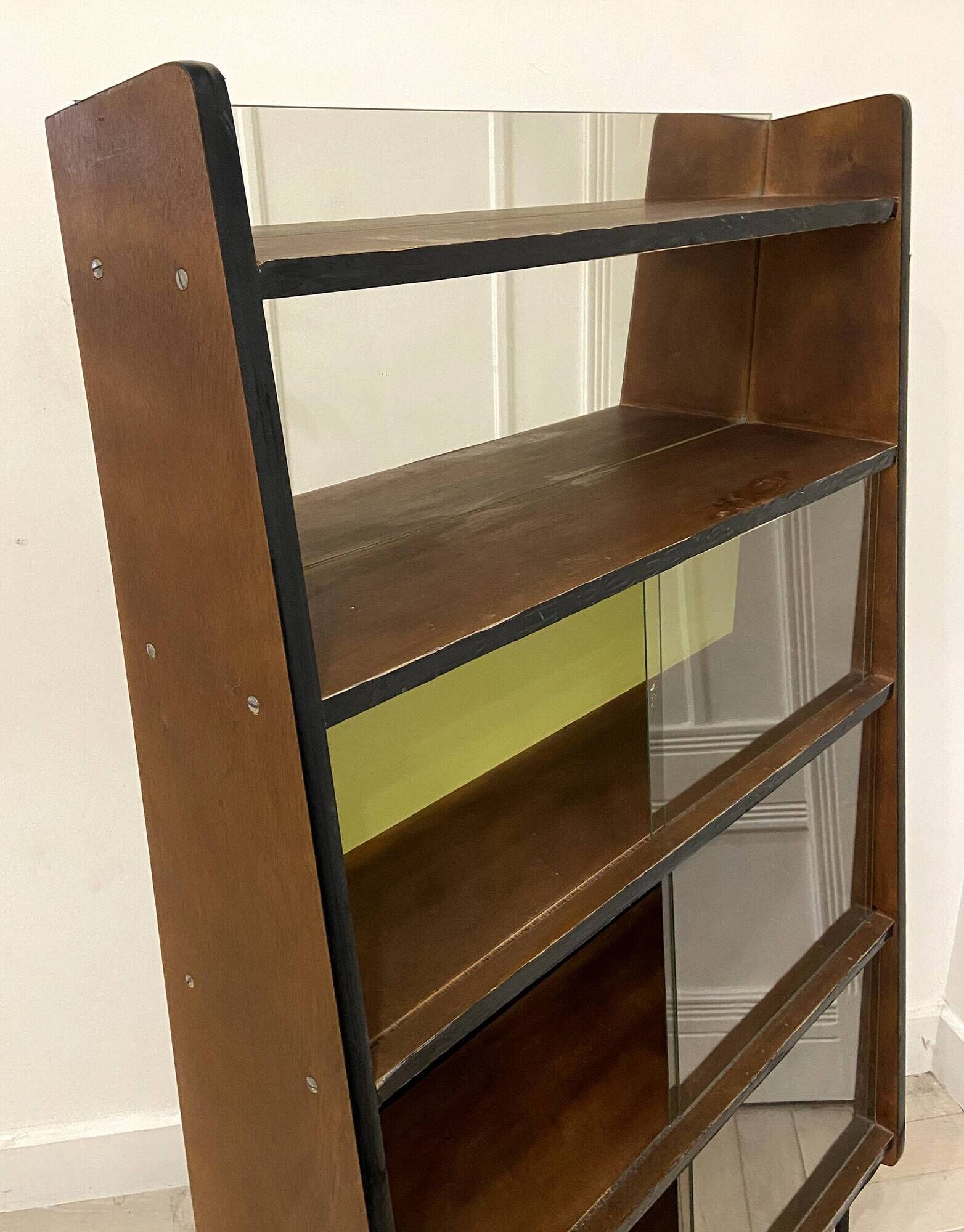 Vintage glass-fronted library Alta 1950