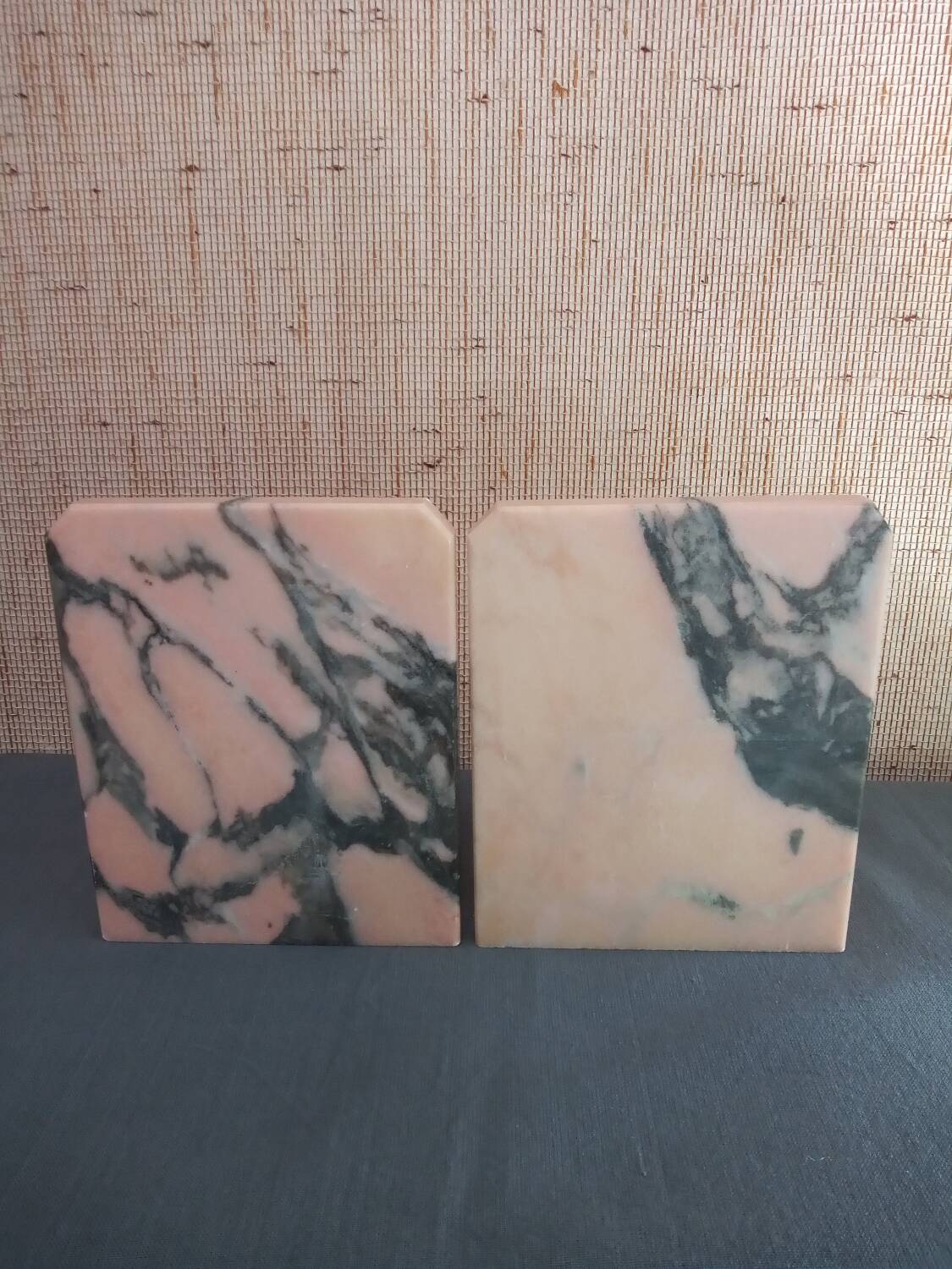 Art Deco marble bookends