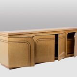 Four-door birch wood enfilade. 1970s.