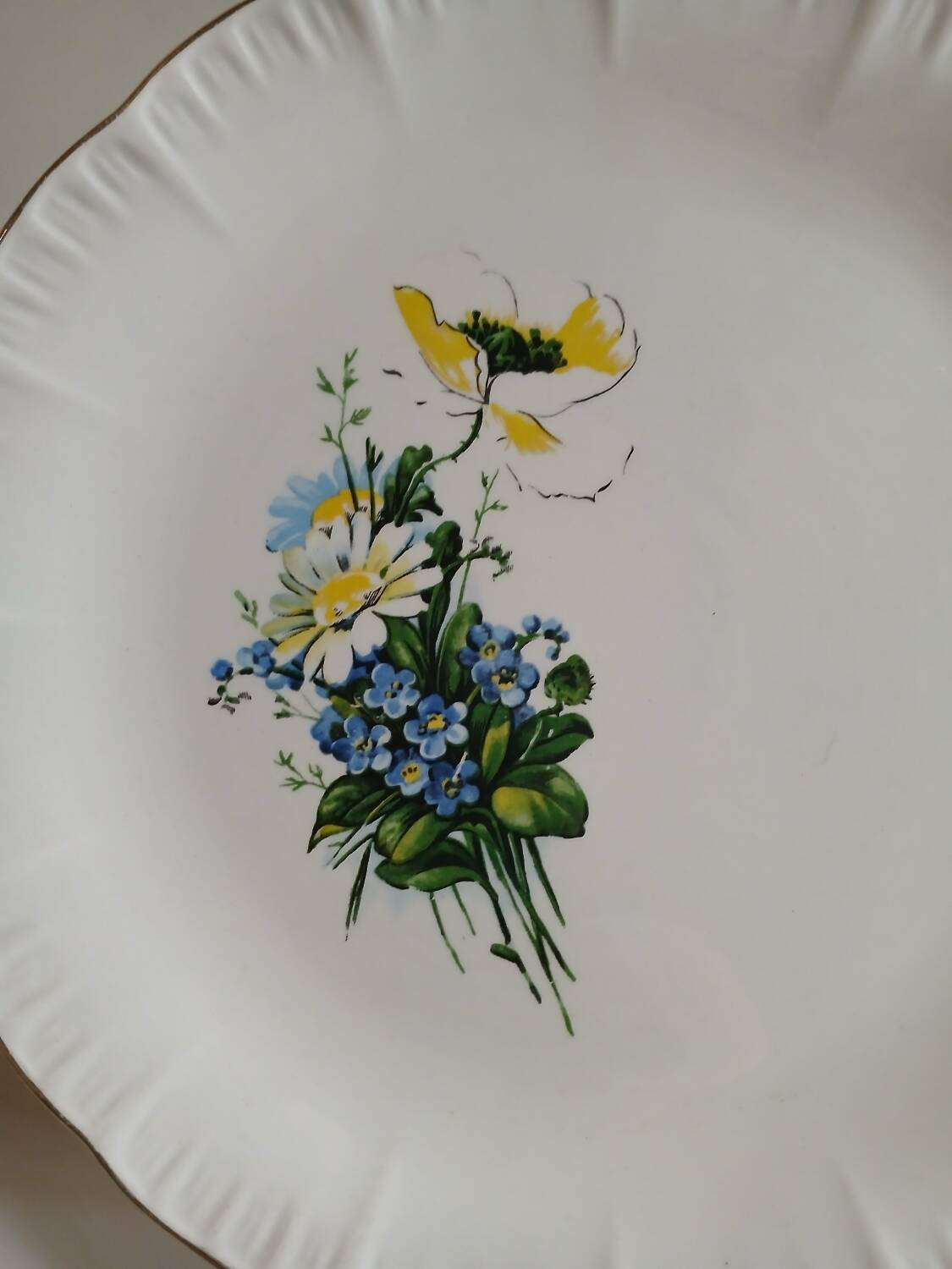 6 antique dessert plates from Digoin and Sarreguemines