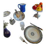 Digoin & Sarreguemines dessert plate model Algiers
