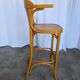 Vintage Bentwood Bar Chair with Armrests, Mid-Century Pub Stool Thonet styl