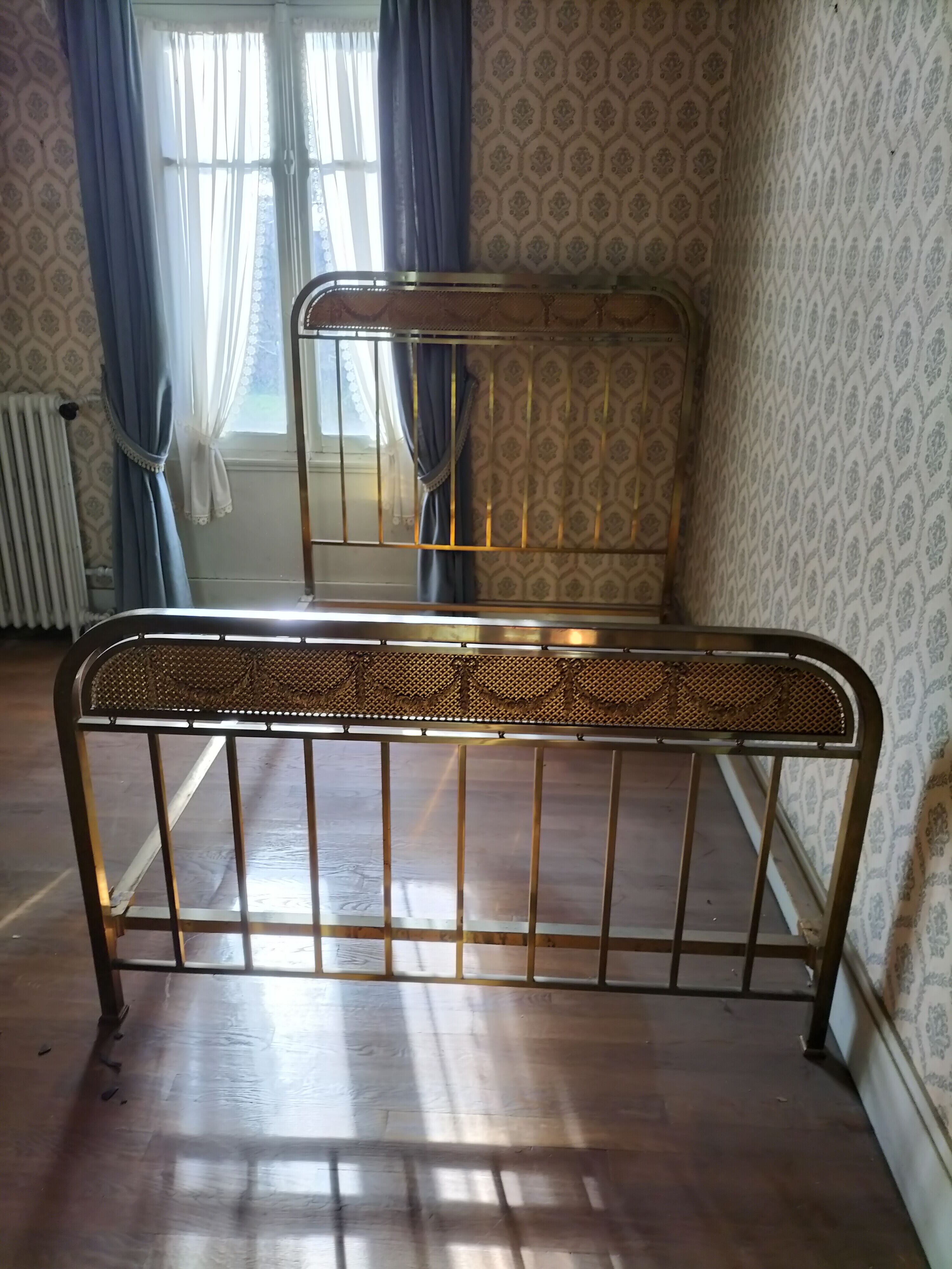 Brass bed
