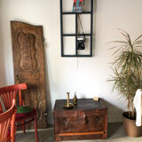 Leather carriage trunk