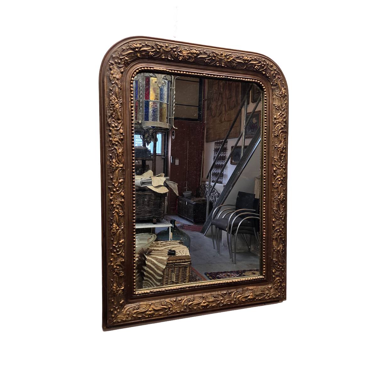 French Art Nouveau mirror, early 1900s.
