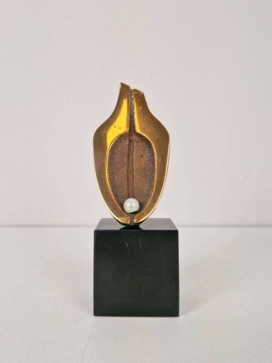 Bronze Sculpture on Stone Base by Willy Ceysens, 1970