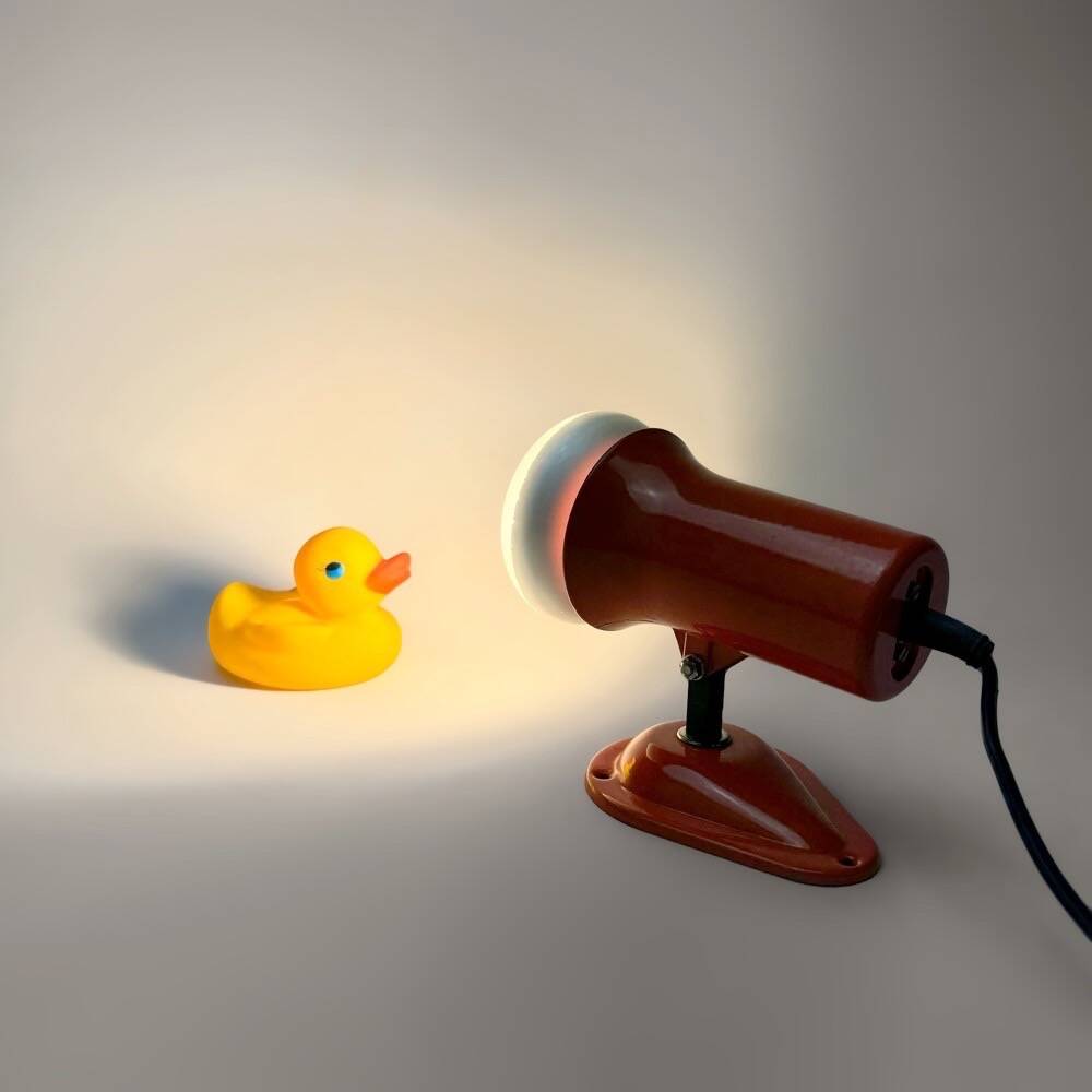 Lita orange wall spotlight from the 70s