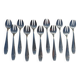 11 APOLLO Art Deco silver plated oyster forks