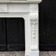 Napoleon III fireplace in statuary white marble, circa 1880.
