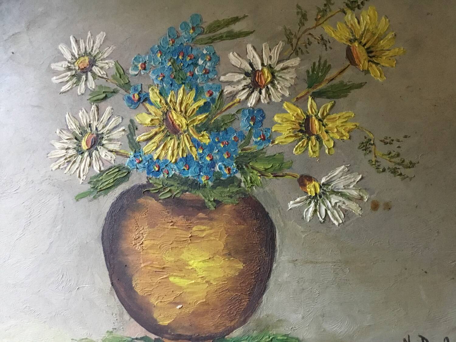 Oil painting by J Delage